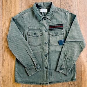 LUCKY BRAND MILITARY GREEN JACKET SIZE MEDIUM